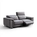 Sofa, rozk?adana sofa 2 fotele szary poliester 180 x 96 x 101 cm