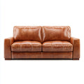 Sofa 2 br?zowe siedzenia w eko-sk¨®rze PU 170 x 90 x 88 cm prostok?tne