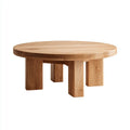 Stolik kawowy, Okr?g?y stolik kawowy w d?bie naturalnym ?90 x H40 cm