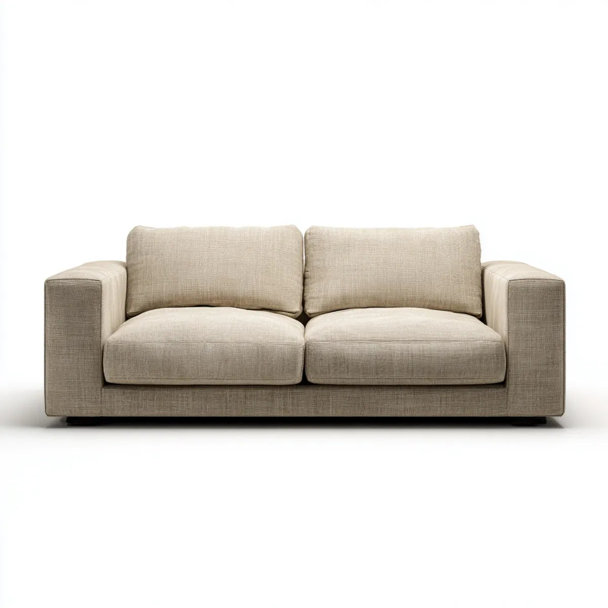 Sofa 2 be?owe prostok?tne poliestrowe fotele 180 x 90 x 85 cm