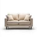 Sofa 2 Beżowe krzesła w Poliestrze Rettangable 160 x 85 x 88 cm