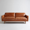 Sofa, 2-fotelowa sofa Cognac 180 x 82 x 82 cm ze sztuczn? pokryw? ze sk¨®ry PU prostok?tn?